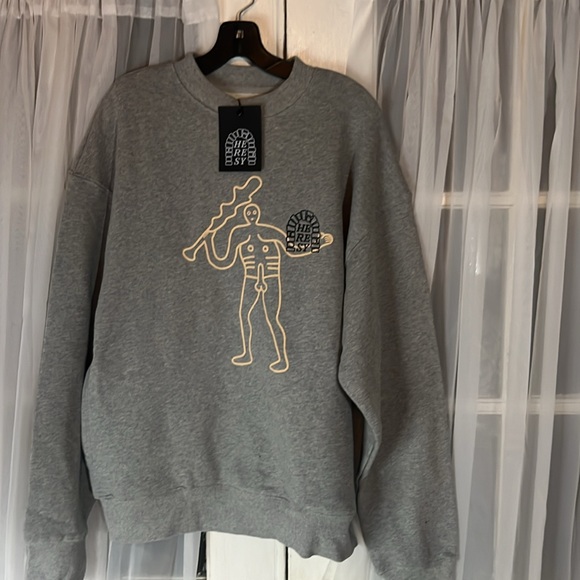 Heresy Men's Chalky Lad Sweat Gray Marl Size Medium - Picture 8 of 11